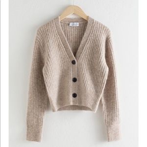 & Other Stories Wool Blend Cardigan